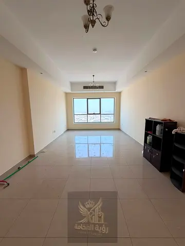 شقة غرفتين وصالة للإيجار السنوي في الخان بإطلالة مفتوحة، حمامان وبلكونتان، شامل باركن وجيم ومسبح