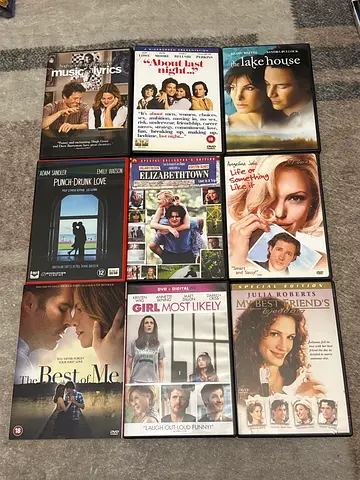 Collection of 9 Romantic Comedies & Dramas DVDs