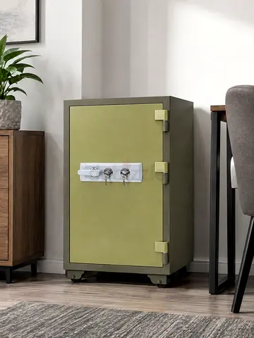 Large Grey Green Safe Box – Heavy-Duty Fire Resistant Safe