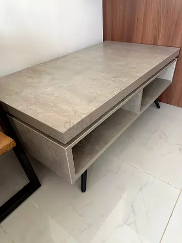 Gray concrete modern coffee table (Home Center)