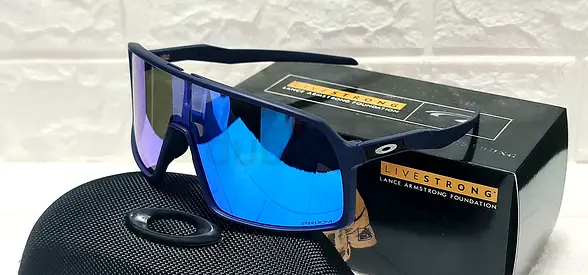 Oakley Sutro Sport Sunglass Matte Navy w/ Sapphire Iridium Prizm Lens