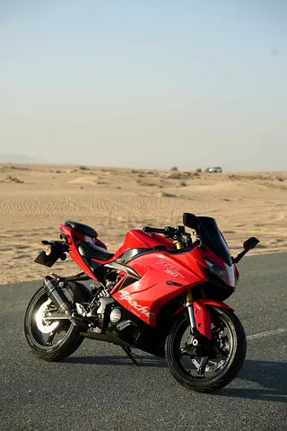 Tvs Apache 310RR Red Sport Motorcycle - Good Condition, Ready to Ride
