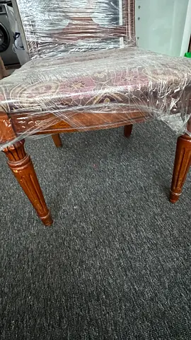URGENT SALE…..Classic Wooden Chair with Patterned Upholstery