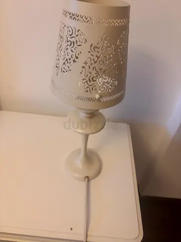 The One- White decorative bedside table lamp- 2 pcs