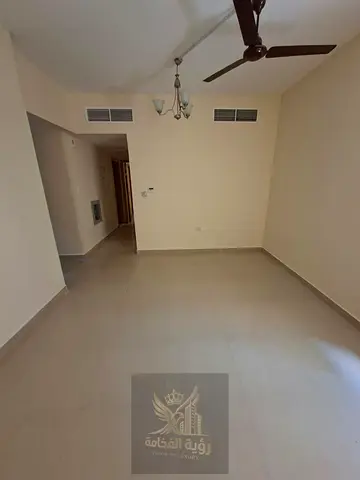 Annual rental in Al Nabba Sharjah One bedroom and living room Master bedroom 2 bathrooms kitchen central AC central gas Security deposit cheque withou