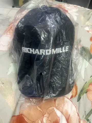 Black baseball cap with RICHARD MILLE logo - like new