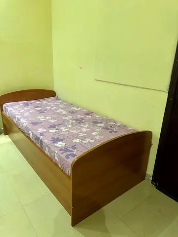 Single bed with medical mattress