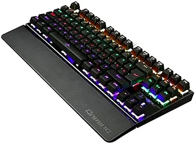 Mechanical RGB Gaming Keyboard with Detachable Wrist Rest