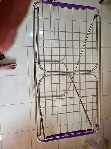 Foldable Stainless Steel Drying Rack (Good Condition)