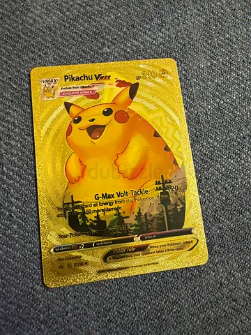 Pokemon card pickachu VMAX Gold card