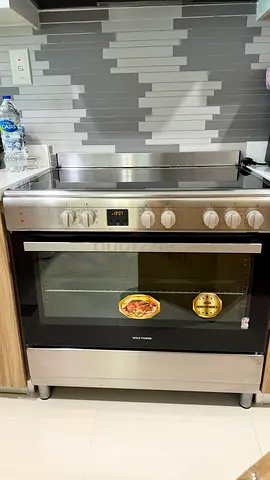 Wolf Power freestanding stainless steel electric oven with hob -very good condition