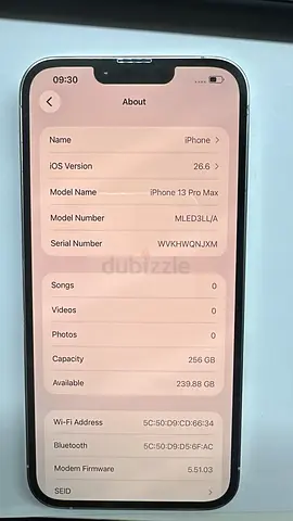 iPhone 13 Pro Max 256GB — very good Condition, UAE
