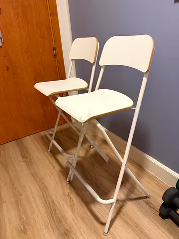 IKEA FRANKLIN Foldable Bar Stools (White) – Great Condition!