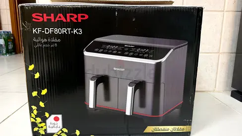 Sharp KF-DF80RT-K3 Dual Deep Fryer - Brand New in Box