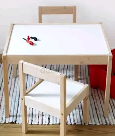 IKEA Kids Table Set with Paper Roll Holder with Shelf and SANDLÖPA