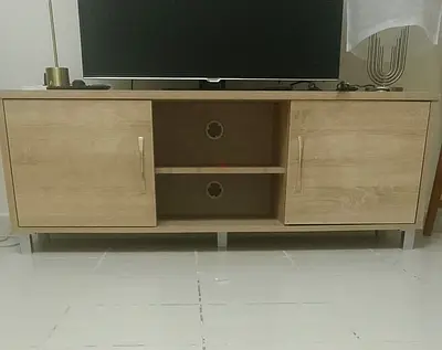 Light Oak TV Stand / Entertainment Unit with Storage
