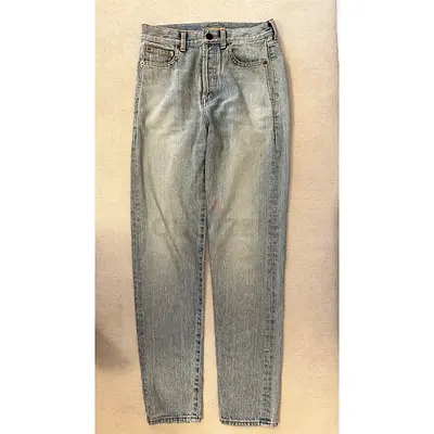 SAINT LAURENT PARIS LIGHT WASH SKINNY JEANS SIZE US26