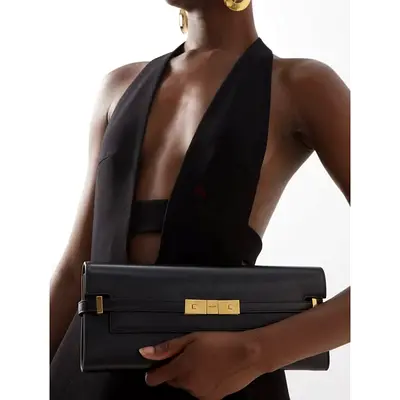 SAINT LAURENT Manhattan Clutch Bag authentic