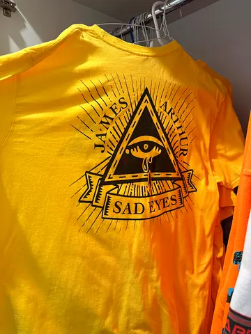 Official James Arthur "Sad Eyes" Tour Graphic Tee (Yellow)