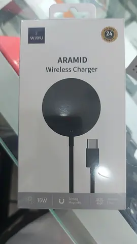 WiWU Aramid 15W Magnetic Wireless Charger (USB-C) - New in Box