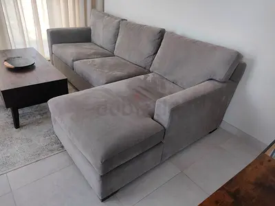 Excellent condition crate&barrel axis model lshape sofa