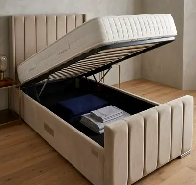 Premium high Quality 120*200 double Bed with hydrulic storage