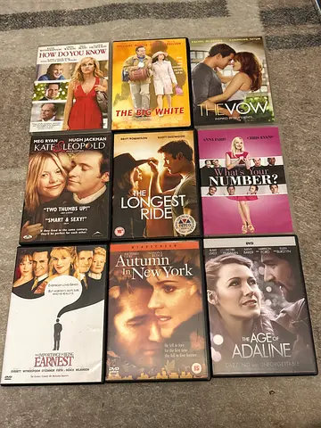 Lot of 9 Romantic & Drama DVDs