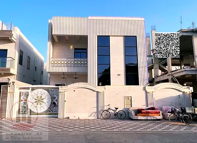 Villa for sale in Ajman, Al Yasmin area, including registration fees. 5 master bedrooms, living room, majlis, maid's room. Freehold ownership for all