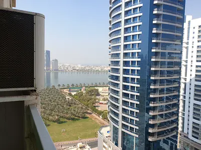 SPACIOUS LIVING HALL // CORNICHE VIEW 1BHK 2 BATHROOMS JUST 36K IN AL MAJAZ 1