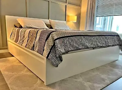Ikea King Size Bed with Mattress Available in Perfect Condition