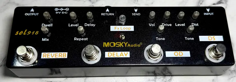 MOSKY Audio SOL918 5-in-1 Multi Effect Pedal Combined Effect Guitar Pedal