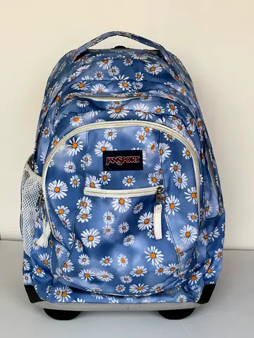 Original JanSport Driver 8 Daisy Haze School Trolley Backpack