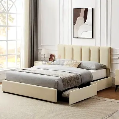 Brand New Luxury King Size Bed with Drawers - Fully Custom Made Bedframe
