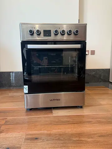 La Modena freestanding infrared induction cooker with oven - stainless steel, good condition