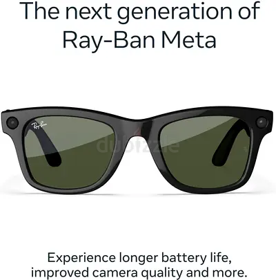 (MOVING OUT SALE, FOR AED 1699 ONLY) BRAND NEW Ray-Ban Meta Wayfarer Gen 2 Shiny Black & Green Lens