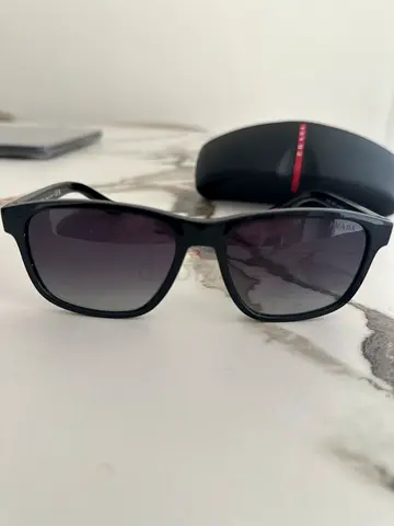 Prada Luna rossa edition Black Sunglasses with Case - Classic Square Frame