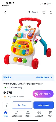 Winfun Musical Baby Walker - Activity Push Walker with Sounds and Lights