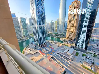 شقة من غرفتي نوم في الطابق العلوي | إطلالات على المارينا والمدينة | برج آيكون 2 JLT