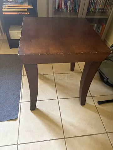 Small Dark Brown Wooden Side Table