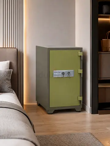 Large Grey Green Safe Box – Heavy-Duty Fire Resistant Safe