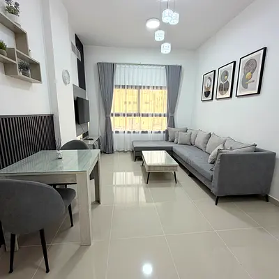 1BHK Fully Furnished for monthly rent in Ajman - Corniche area, near Ship Roundabout ✔️ Includes bills and internet ⚡📶