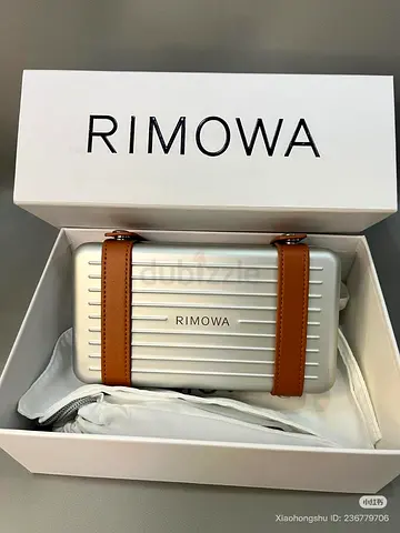 RIMOWA PERSONAL ALUMINIUM cross body bag in silver