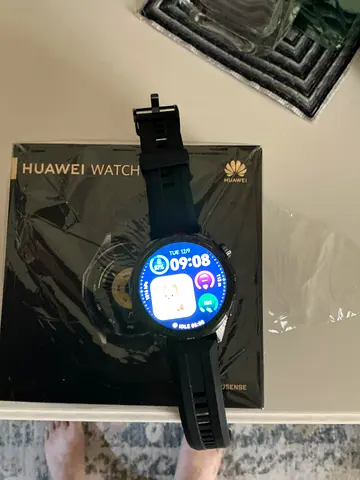 Huawei watch GT6 black color 46mm used in excellent condition 500 Dhs.