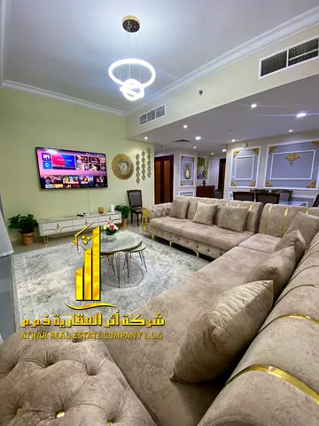 🌟 إطلالة ساحرة على الشاطئ أفخم وأرقى شقة غرفتين وصالة مفروشة في كورنيش عجمان – أبراج الريزدنس🌟 ✨ لعشاق الفخامة والتميز، شقة VIP حقيقية بأعلى المواصف