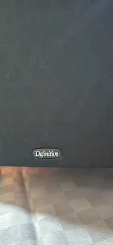 Definitive Technology black medium suitcase / luggage - good used condition