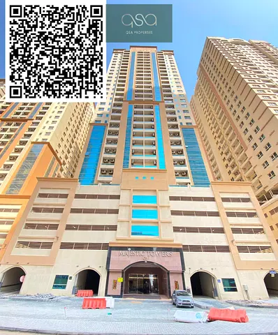 For Rent; Spacious 1 bedroom hall available for Sale Majestic Tower C2 Emirates City, Ajman!