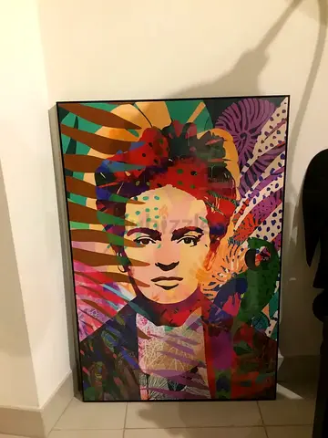 HomeBox “Frida Kahlo” Framed Pop Art (90x60 cm)