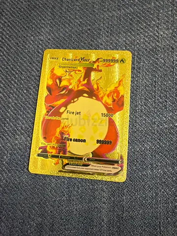 Pokemon card charizard VMAX gold card