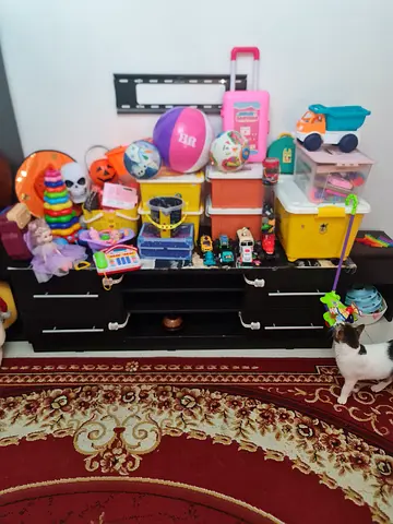 Mixed kids toys bundle — figures, vehicles, playsets, balls, and plushes....