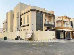 Luxury corner villa for sale in Al Yasmin – Ajman | 6 master bedrooms + majlis + 2 living rooms + 